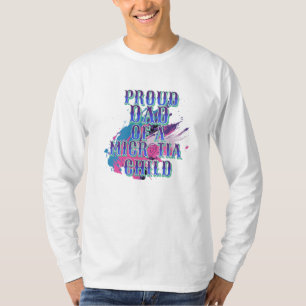Blue Microtia Mom and Day  T-Shirt