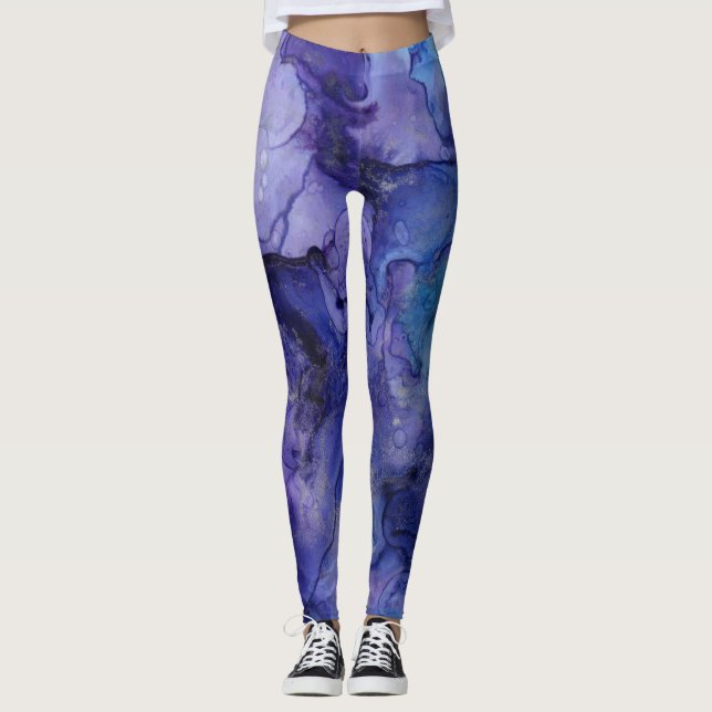 Blue Milky Way Leggings (Front)