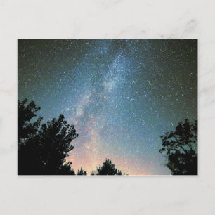 blue milky way  postcard