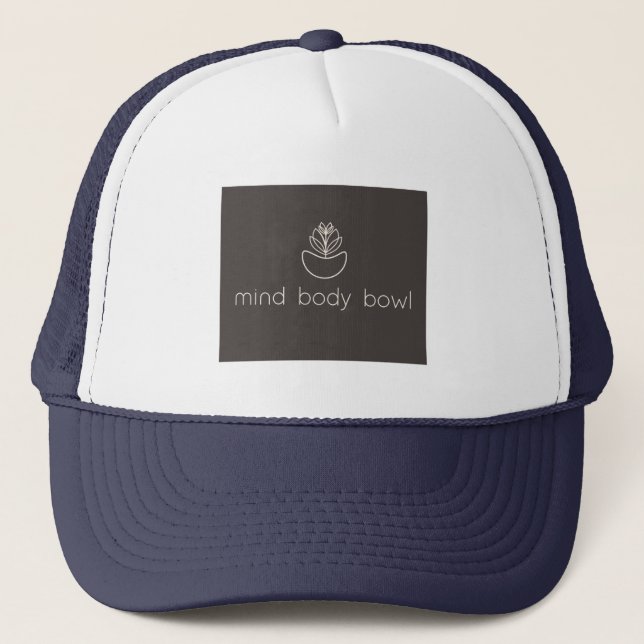 Blue Mind Body Bowl Trucker Hat (Front)