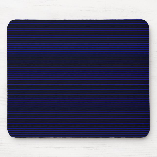 Blue minimal lines mouse pad (Front)