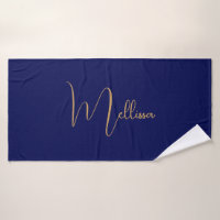 Blue minimalist custom name