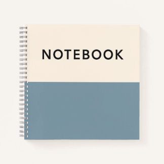 Blue Minimalist Notebook