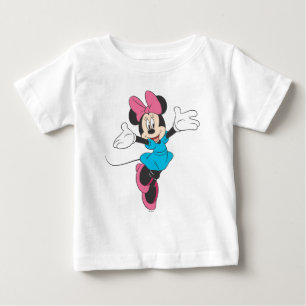Blue Minnie   Jumping Baby T-Shirt