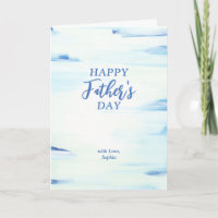 Blue & Mint | Abstract Art Happy Father's Day