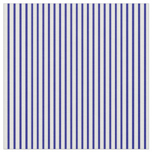 Blue & Mint Cream Pattern of Stripes Fabric