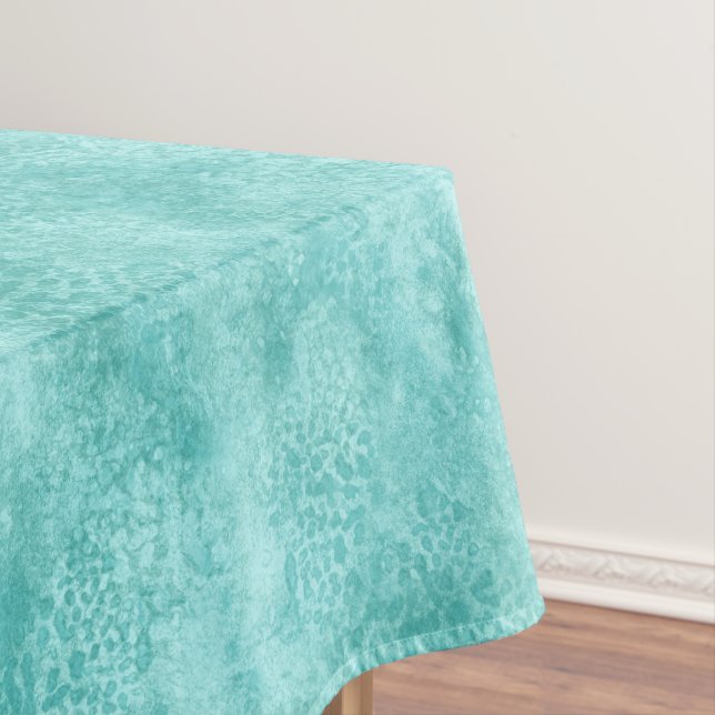 Blue Mint Sea Green Texture Tablecloth (In Situ)
