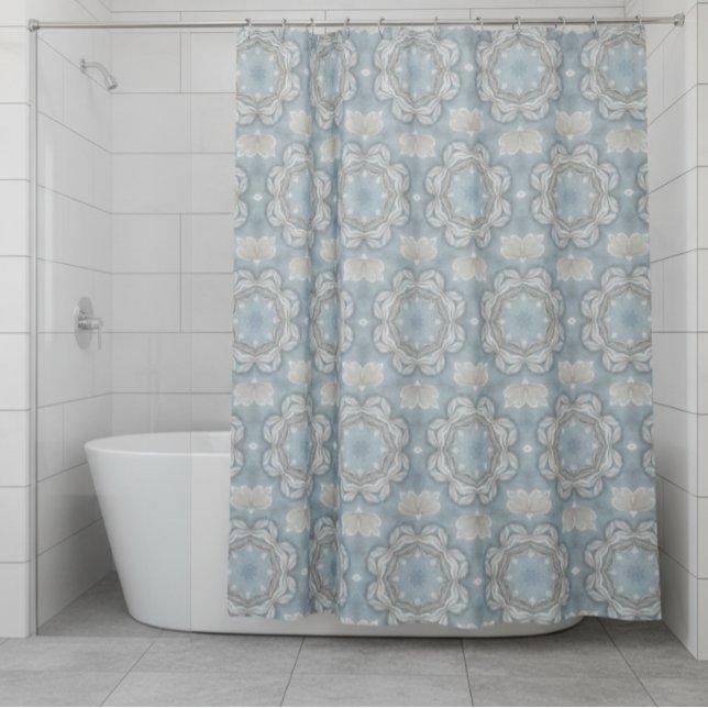 Blue Mirror Shower Curtain (Creator Uploaded)