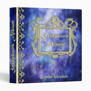 Blue Mist Scrapbook Album Name 1" Ring Binder