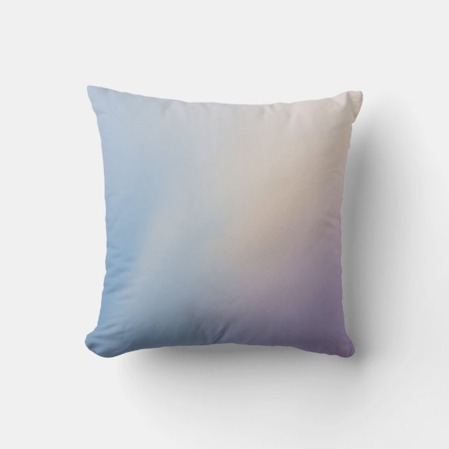Blue Mist Throw Pillow (Front)