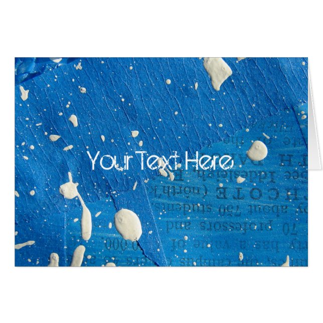Blue Mixed Media Background, Your Text Here (Front Horizontal)