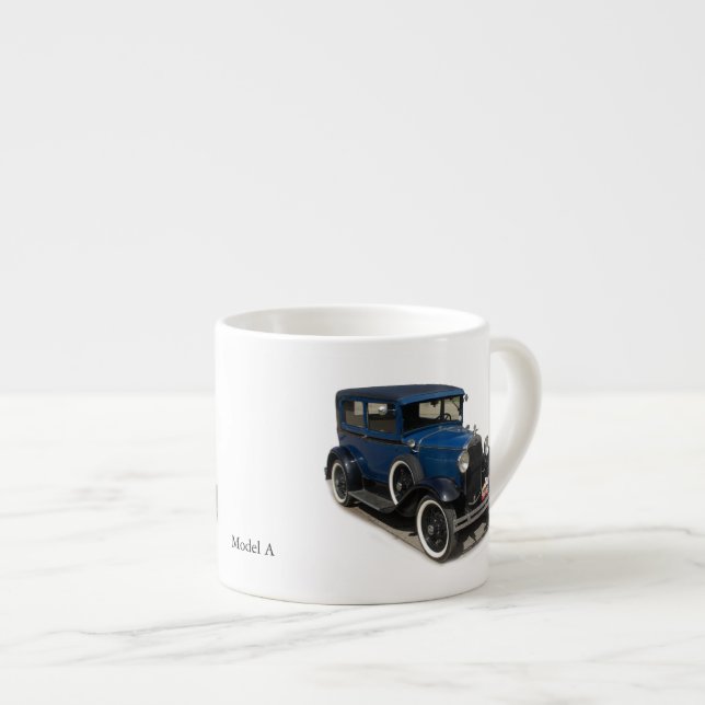 Blue Model A espresso mug (Front Right)