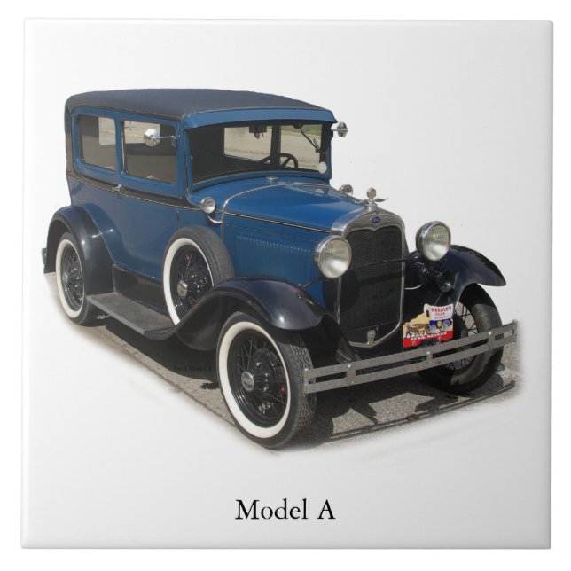 Blue Model A tile (Front)