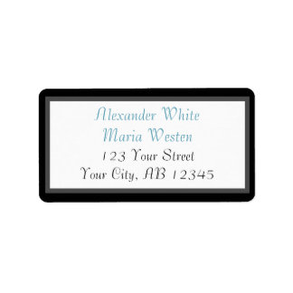 Blue Modern Address Labels