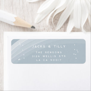Blue Modern Arc en ciel et étoiles Baby shower bla