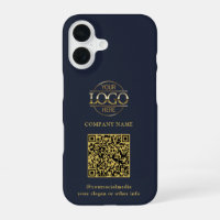 Blue Modern Business Logo & QR Code Promotional