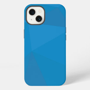 Blue, modern, cool, trendy, futuristic triangles iPhone 13 case