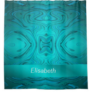blue,modern curved pattern with different fractal