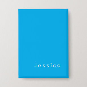 Blue Modern Elegant Plain Simple Professional Name