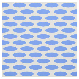 Blue Modern Oval at Emporiomoffa Fabric