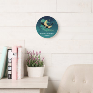 Blue Modern Ramadan Mubarak Clocks