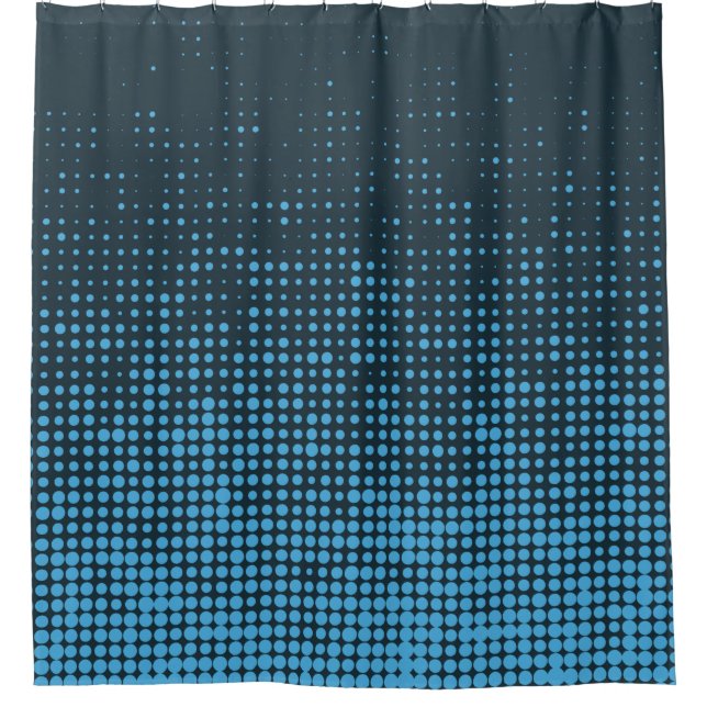 Blue, modern, retro, cool, trendy dot pattern (Front)