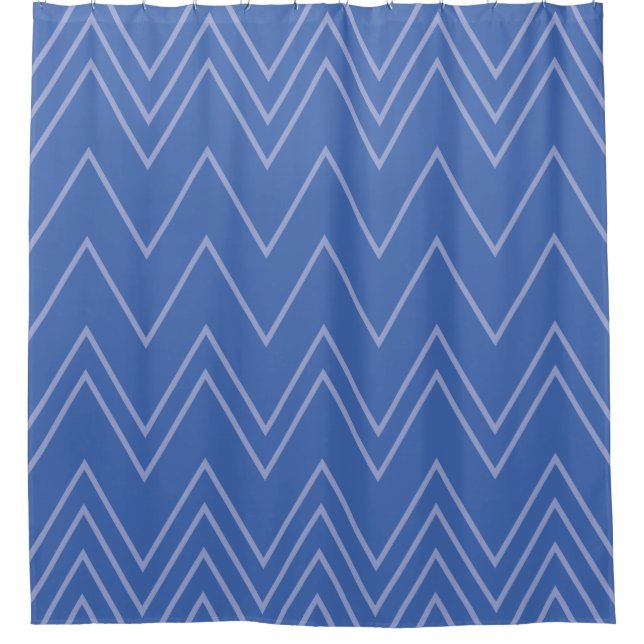 Blue, modern, simple, cool, trendy zigzag pattern (Front)
