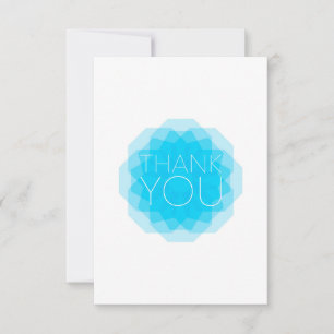 Blue, modern, simple, elegant design of Thank You Card