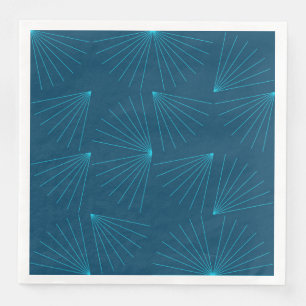 Blue, modern, simple light celebration concept napkin