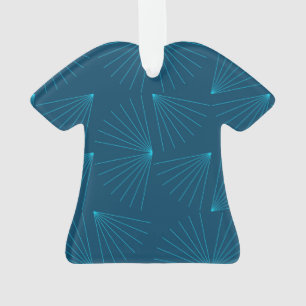 Blue, modern, simple light celebration concept ornament