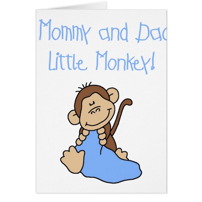 Blue Mommy and Daddy's Monkey (Front)