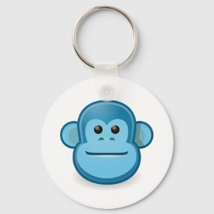 Blue Monkey Keychain