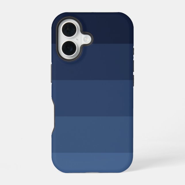 Blue Monochromatic iPhone 16 Case (Back)