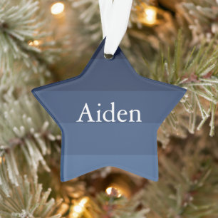 Blue Monochromatic Ornament