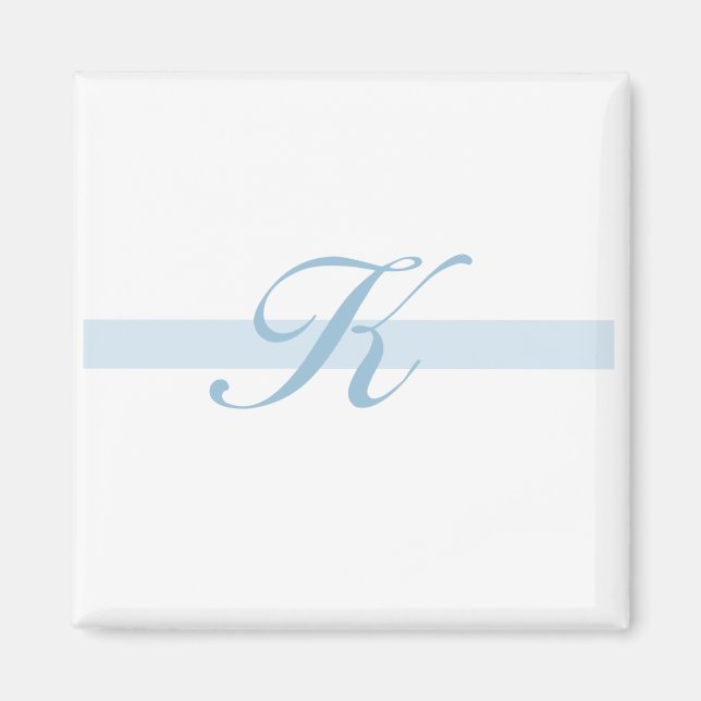 Blue Monogram K Magnet (Front)