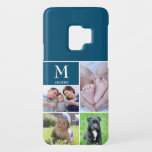 Blue Monogram Modern Photo Block Collage Case-Mate Samsung Galaxy S9 Case<br><div class="desc">Safeguard your Samsung Galaxy S9 in style with our "Blue Monogram Modern Photo Block Collage Case-Mate Case." This personalized phone case offers not only protection but also a unique way to showcase your cherished memories and personal style. The case features a modern photo block collage design, allowing you to select...</div>