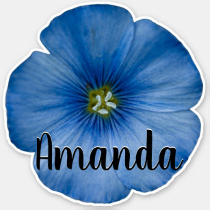 Blue Monogram Name Flower Nature Plant Cute Pretty