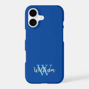 Blue Monogram Name Personalized