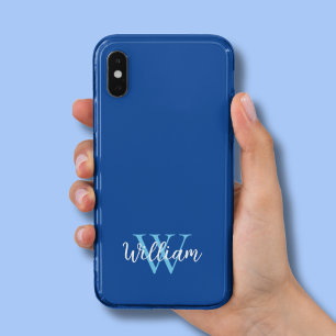 Blue Monogram Name Personalized