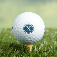Blue Monogram Personalized Golf Balls