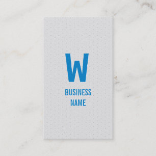 Blue Monogram Photographer Business Card