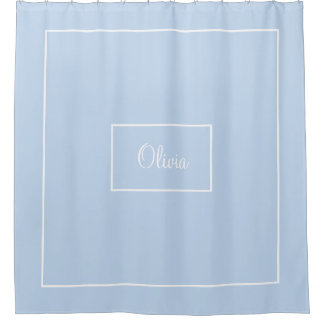 Blue monogrammed