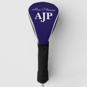 Blue Monogrammed  Golf Head Cover
