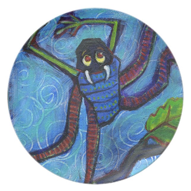 blue monster bug plate (Front)