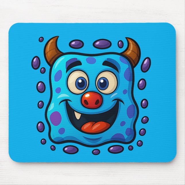 Blue Monster Mousepad (Front)