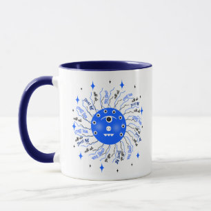 Blue monster mug