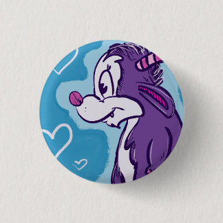 Blue Monster Thingy 1 Inch Round Button