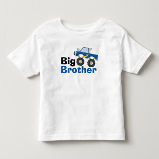 Blue Monster Truck Big Brother Toddler T-shirt