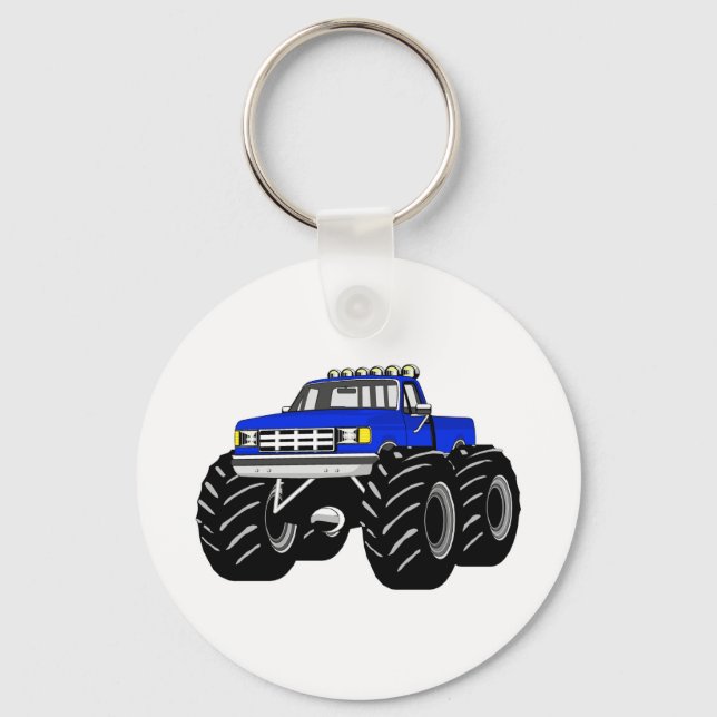 BLUE MONSTER TRUCK KEYCHAIN (Front)