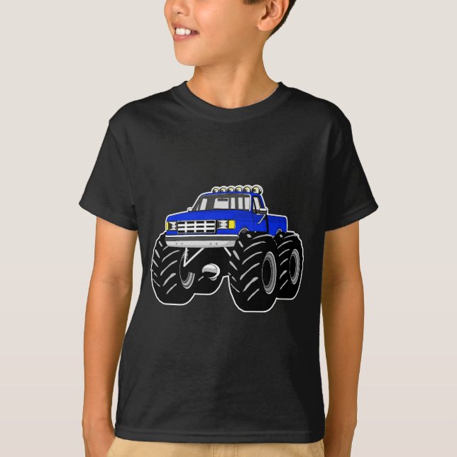 BLUE MONSTER TRUCK T-Shirt (Front)